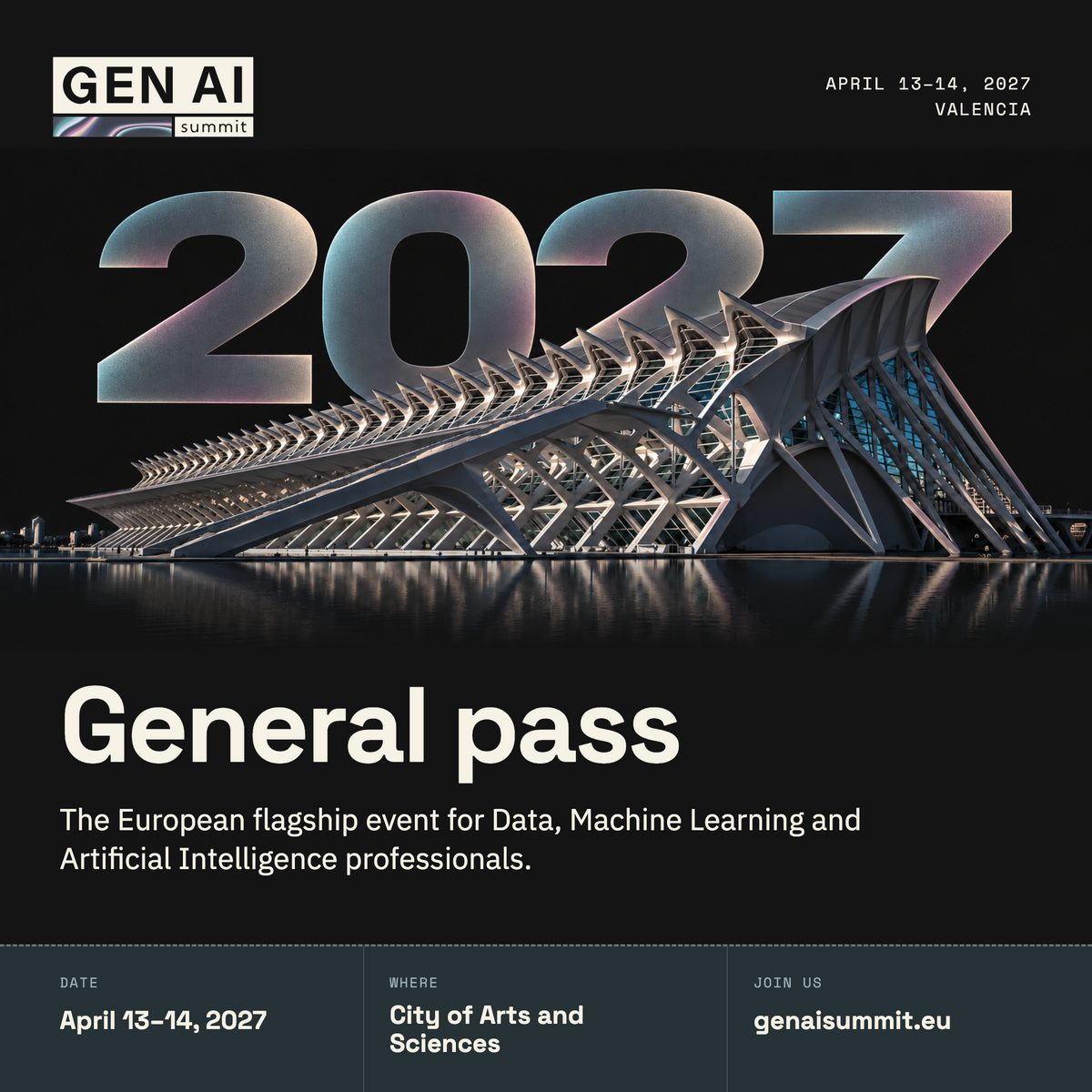 GenAI Summit EU 2027 Pass